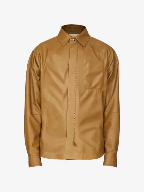 Ferragamo chain leather jacket