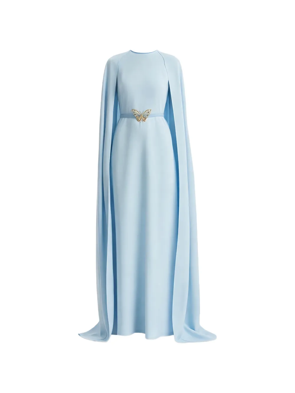Oscar de la Renta Abito lungo con cintura a farfalla - Blu