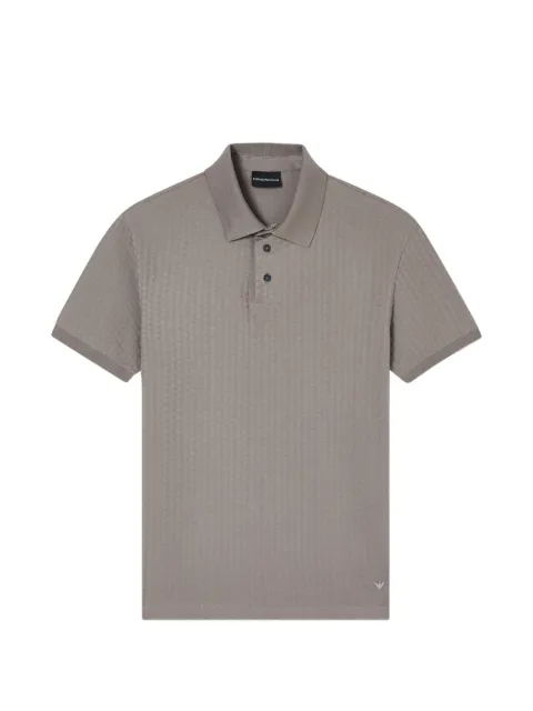 Emporio Armani textured polo T-shirt