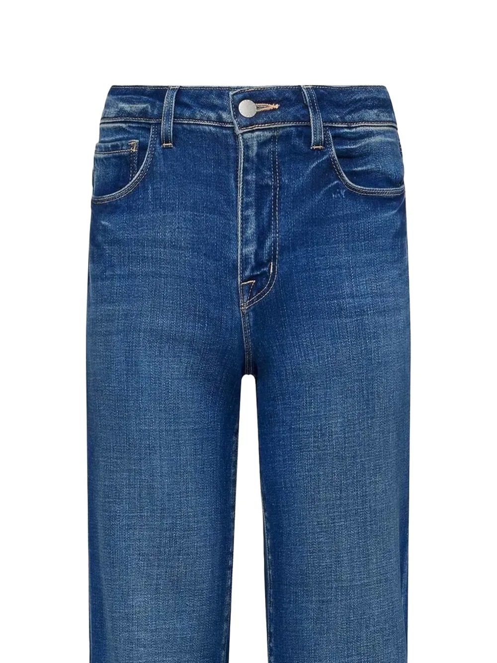 L'Agence Jeans met franje Blauw