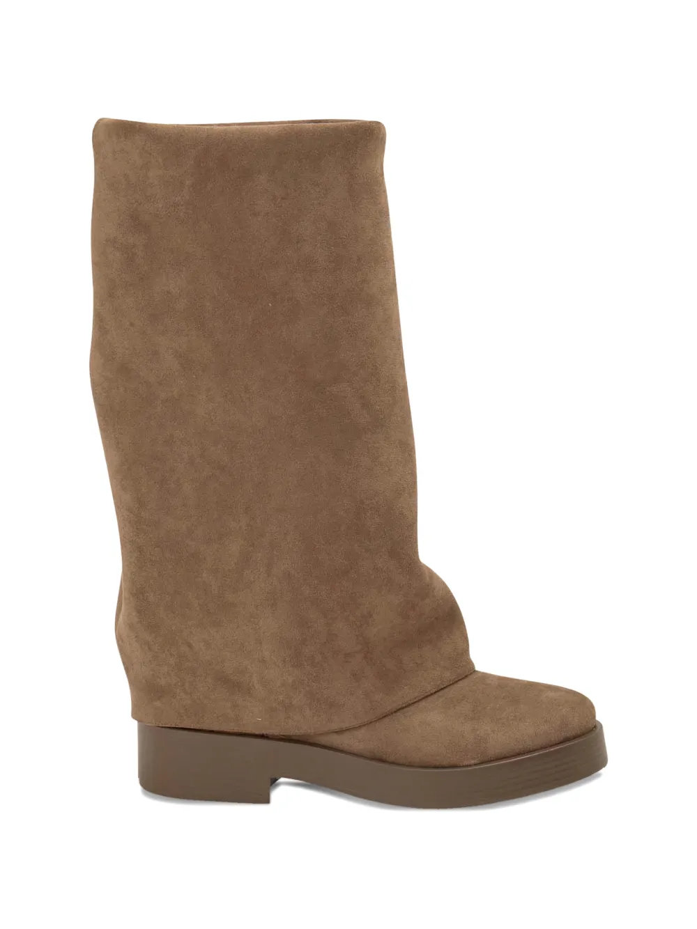 Casadei platform heeled boots - Marrone