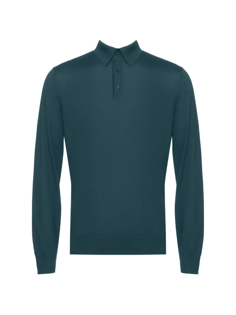 Zegna buttoned knitted polo shirt - Blu