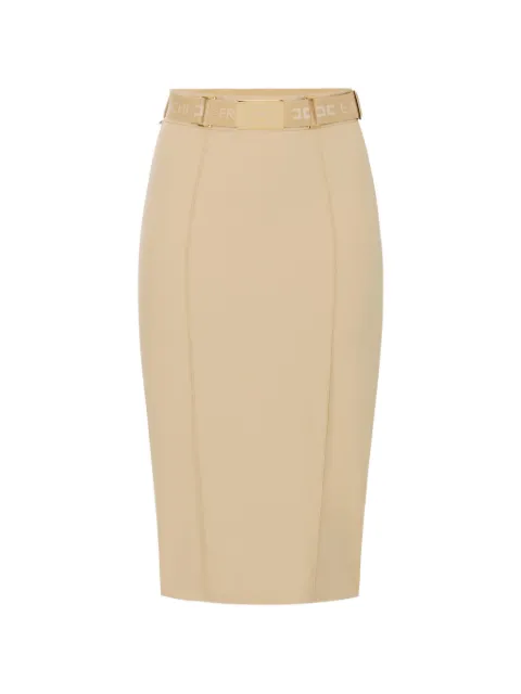 Elisabetta Franchi falda midi de canalé
