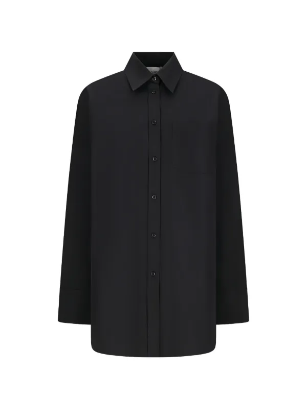 Sportmax Nespola Pleated Shirt in Black