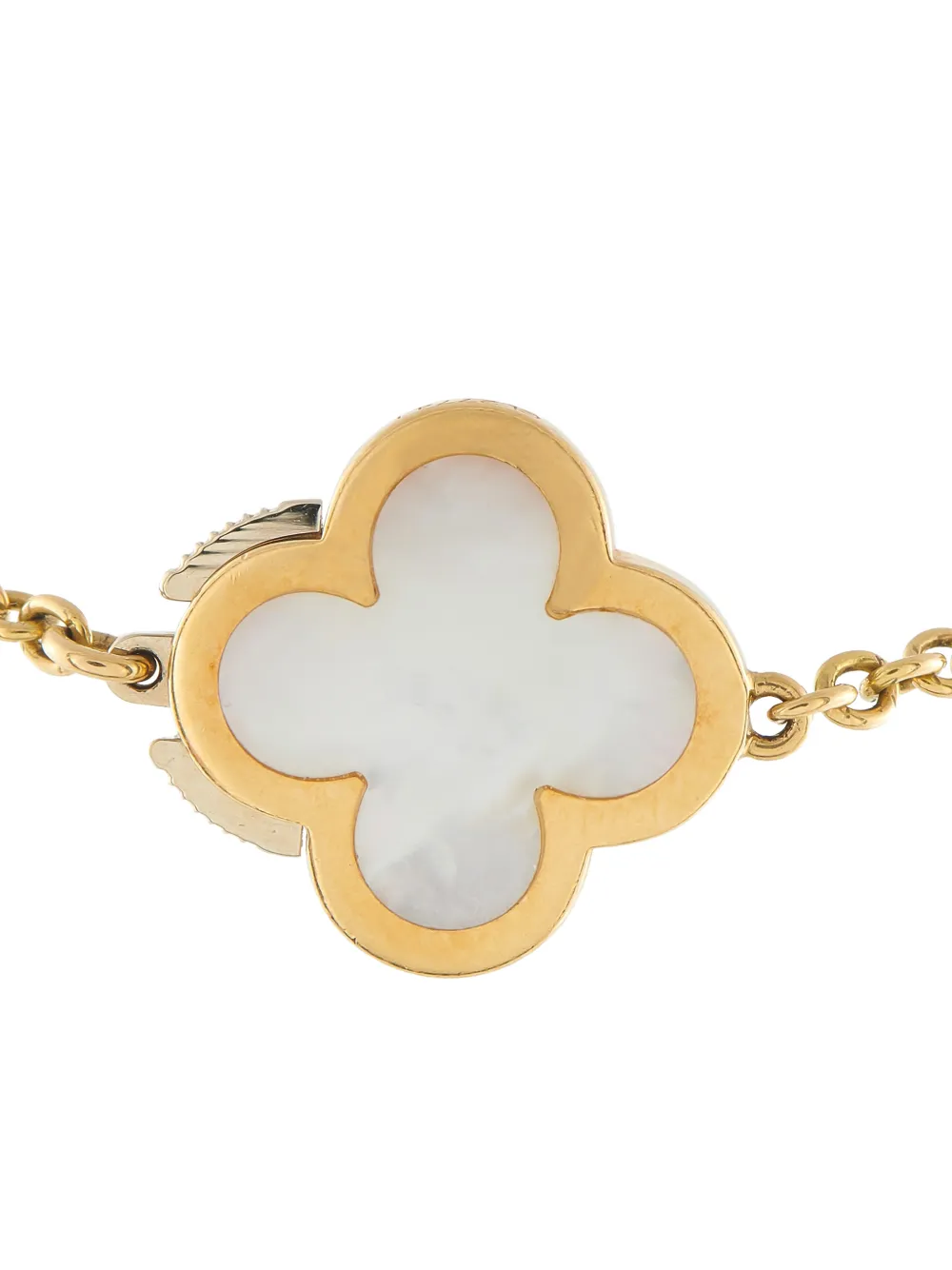  Van Cleef & Arpels Alhambra Mother-pearl-clover Bracelet - Gold 
