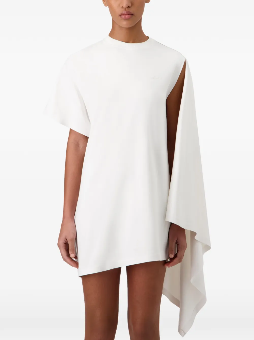 Coperni Asymmetrische mini-jurk Wit