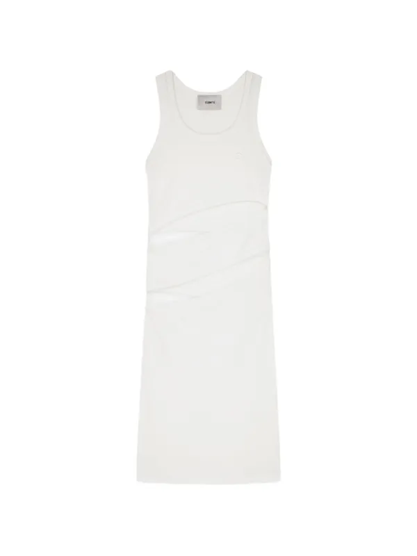 Coperni Cut-out Mini Dress in White