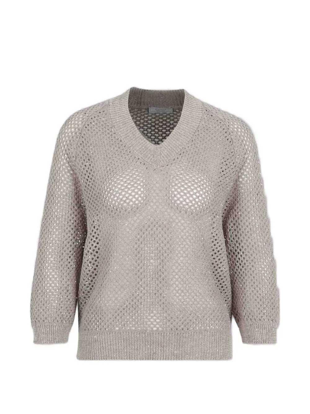 Peserico open-knit sweater - Grigio