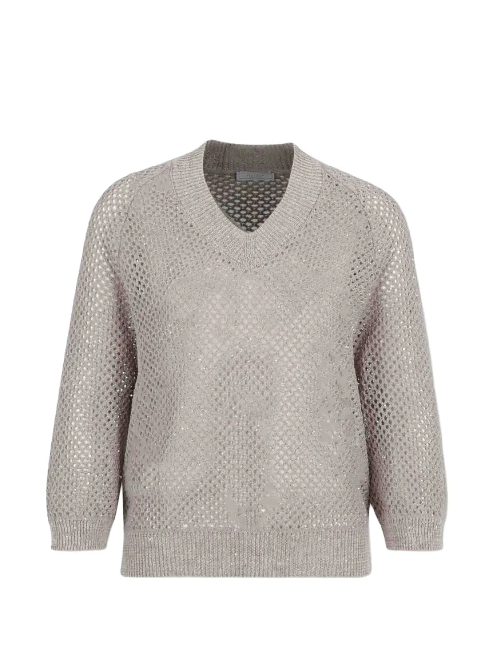 Peserico open-knit sweater - Grigio