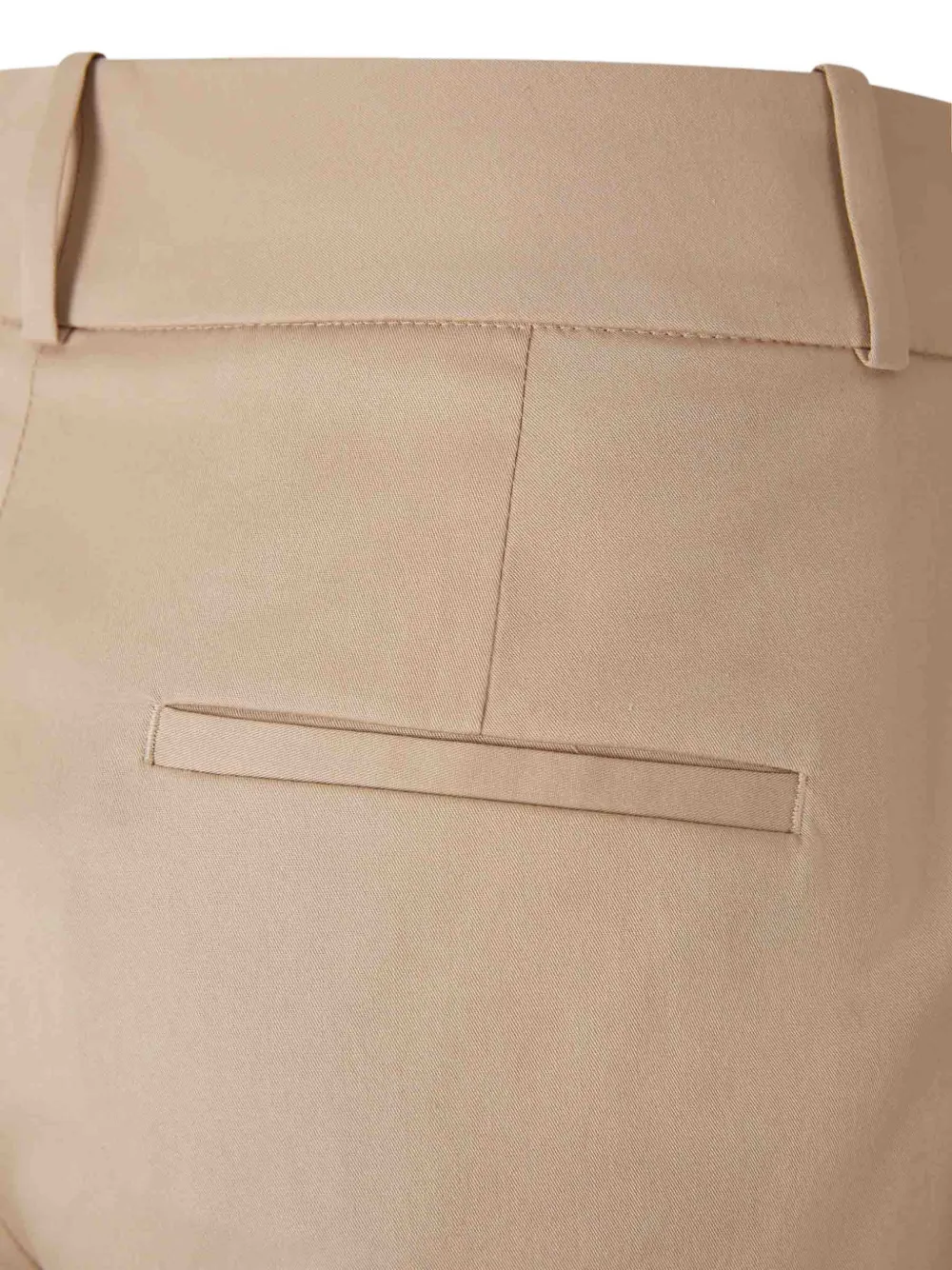 Peserico Broek met ceintuur en manchetten Beige