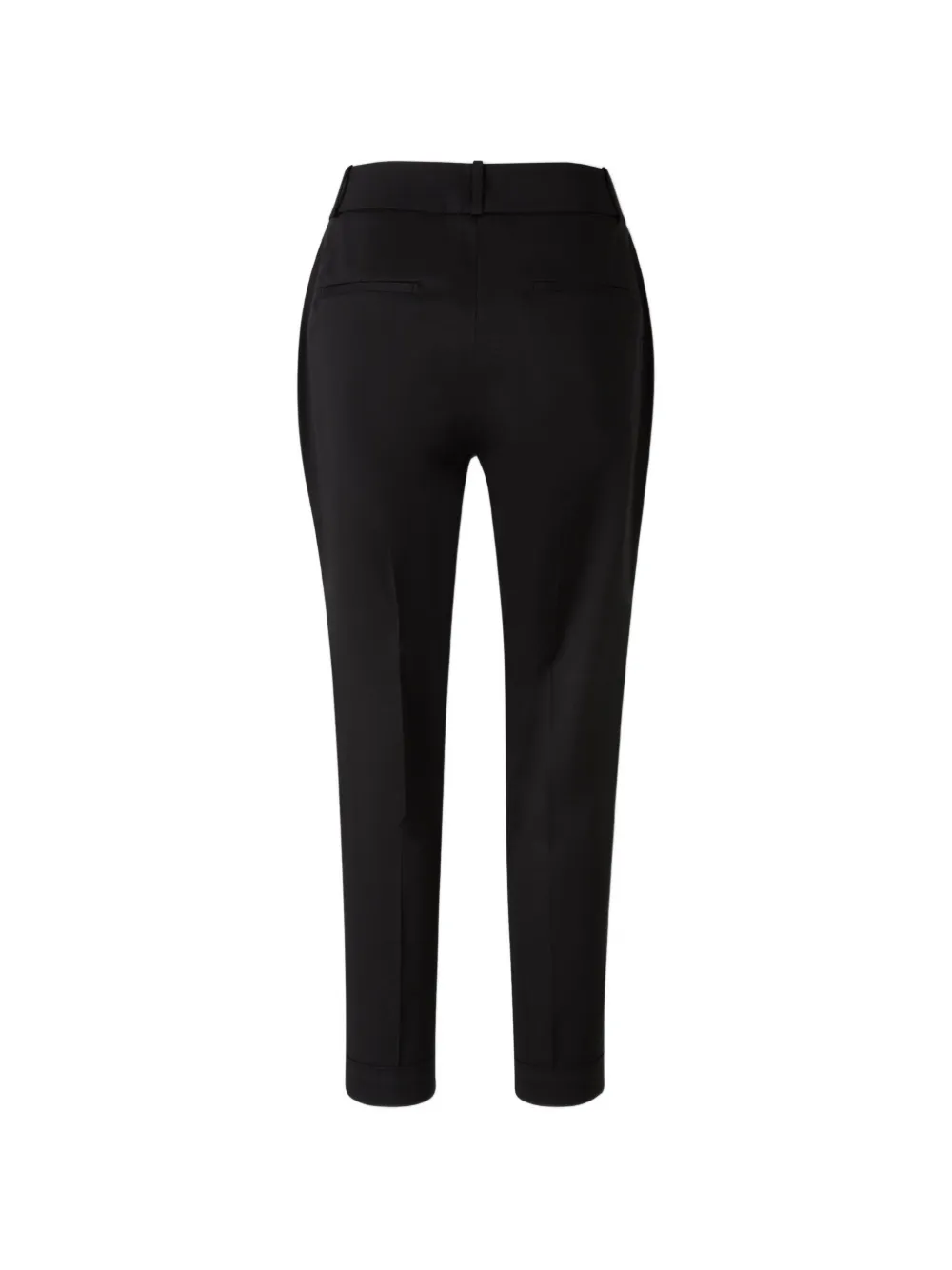 Peserico Broek met zak en manchetten Zwart