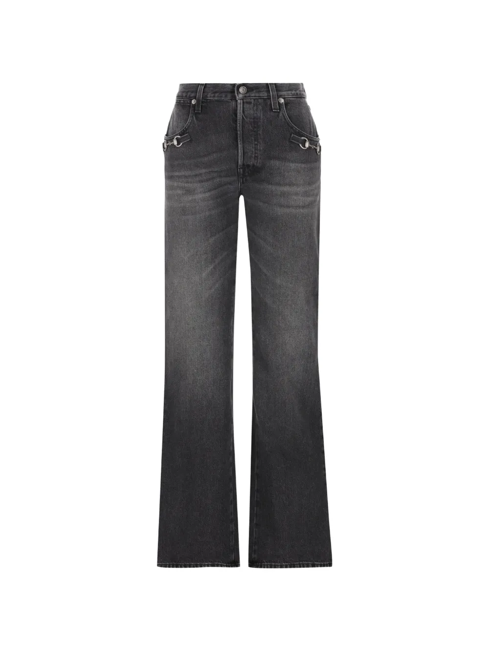 Gucci horsebit straight jeans - Schwarz