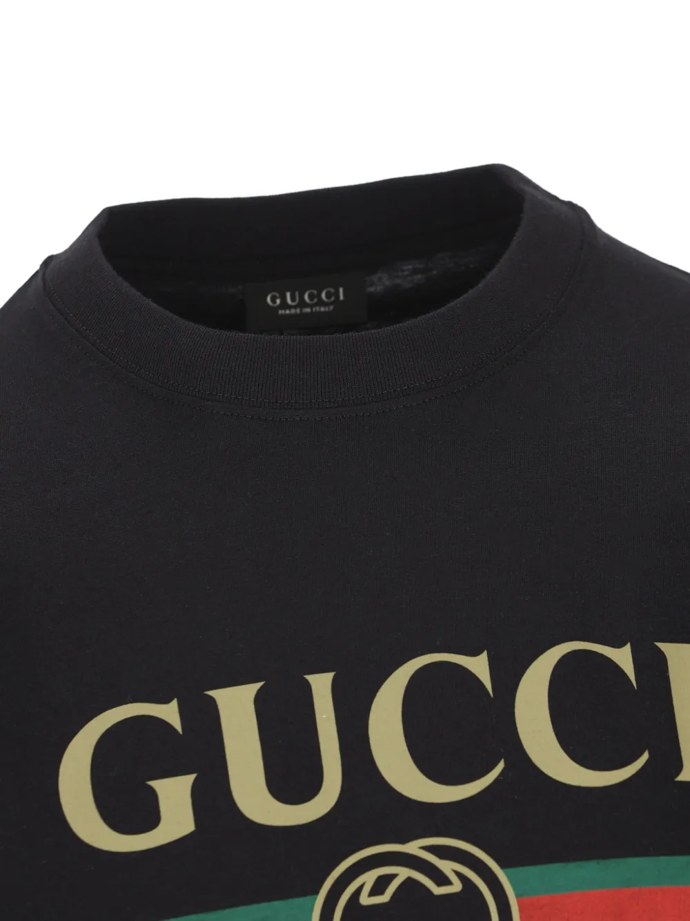 Gucci Web Interlocking GG T-shirt Zwart