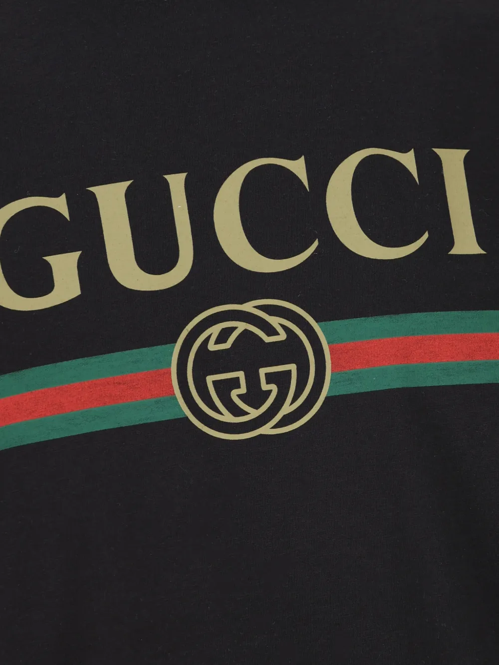 Gucci Web Interlocking GG T-shirt Zwart