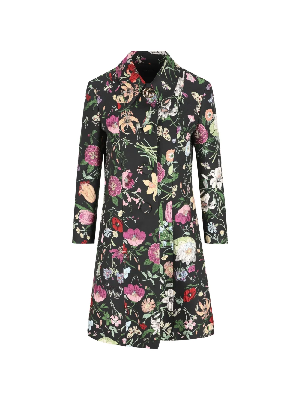Gucci Flora coat - Black
