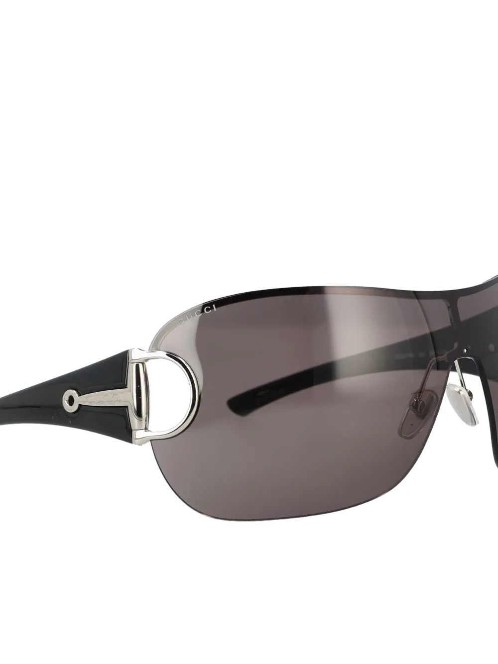 Gucci Eyewear リムレス マスクサングラス | ブラック | FARFETCH JP