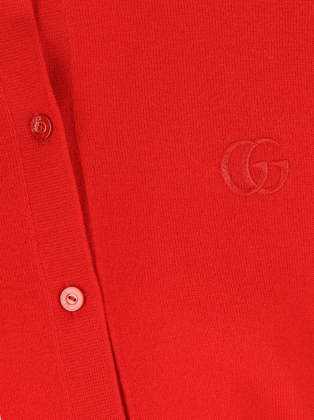 Gucci Gebreid wollen vest Rood