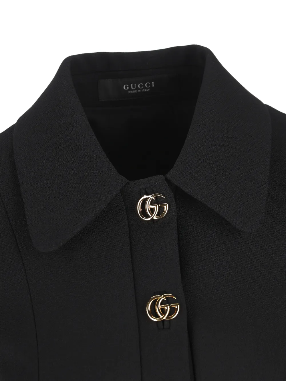 Gucci Wollen mini-jurk met GG-detail Zwart
