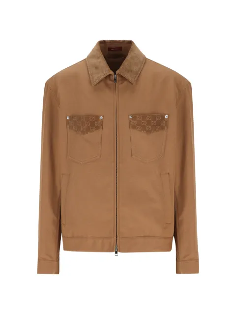 Gucci pocket-details cotton jacket