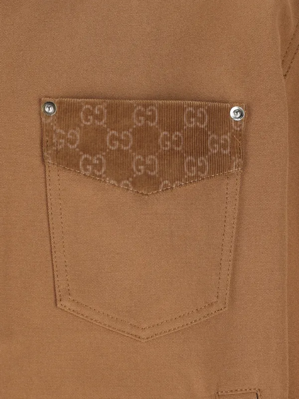 Gucci ポケットディテール ジャケット | ブラウン | FARFETCH JP