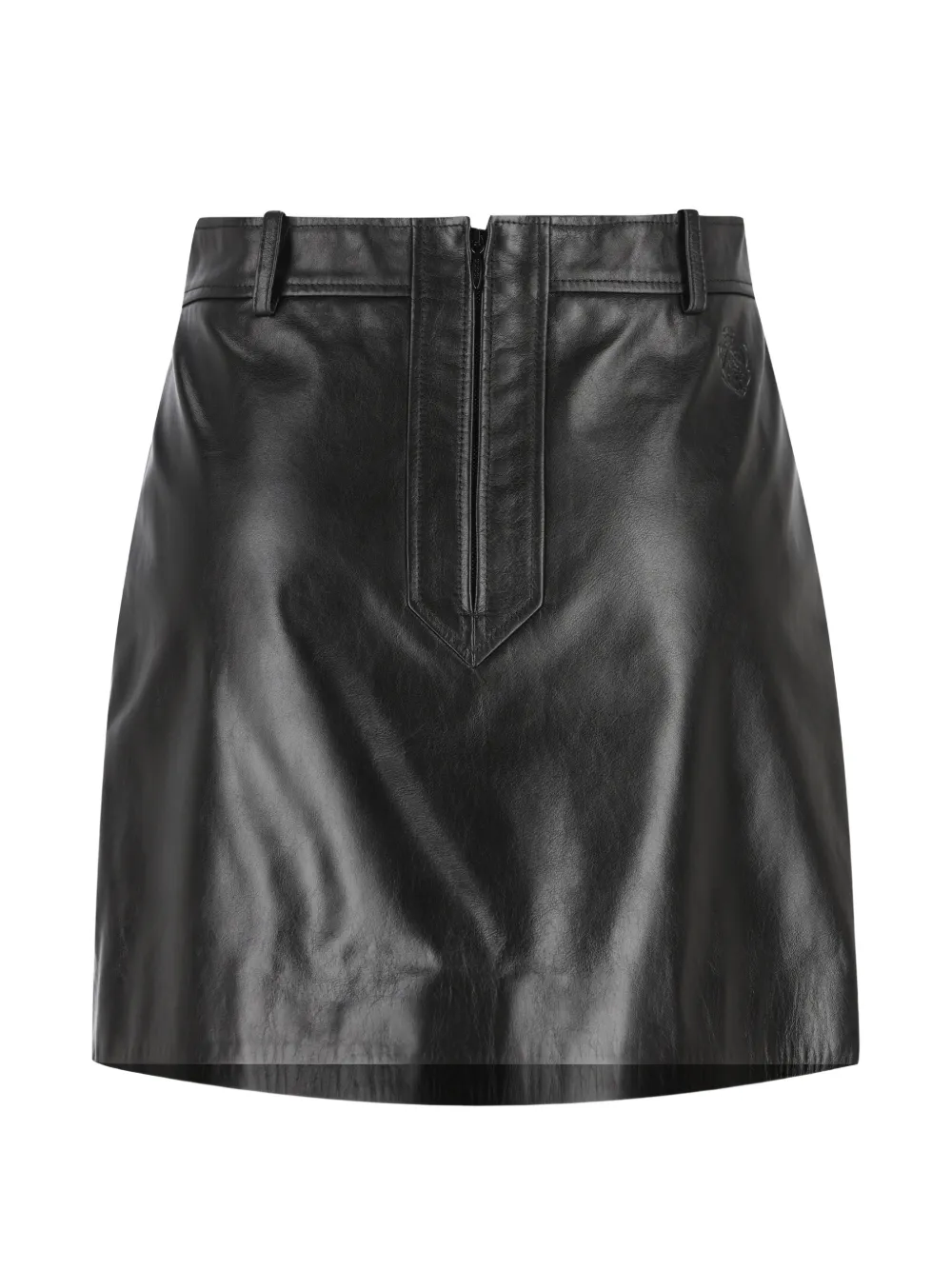 Gucci Leren mini-rok Zwart