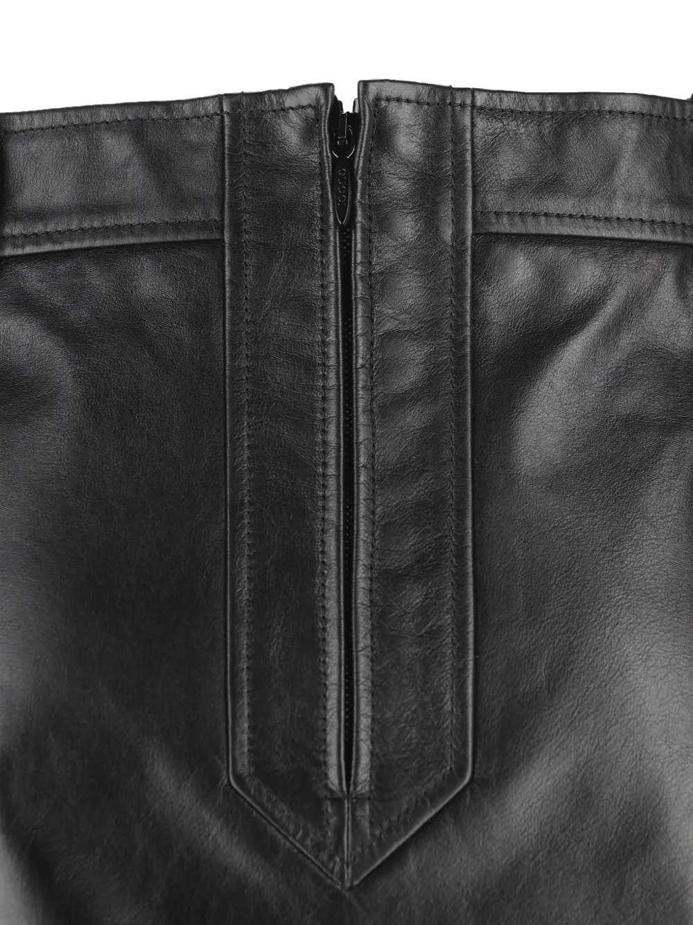 Gucci Leren mini-rok Zwart
