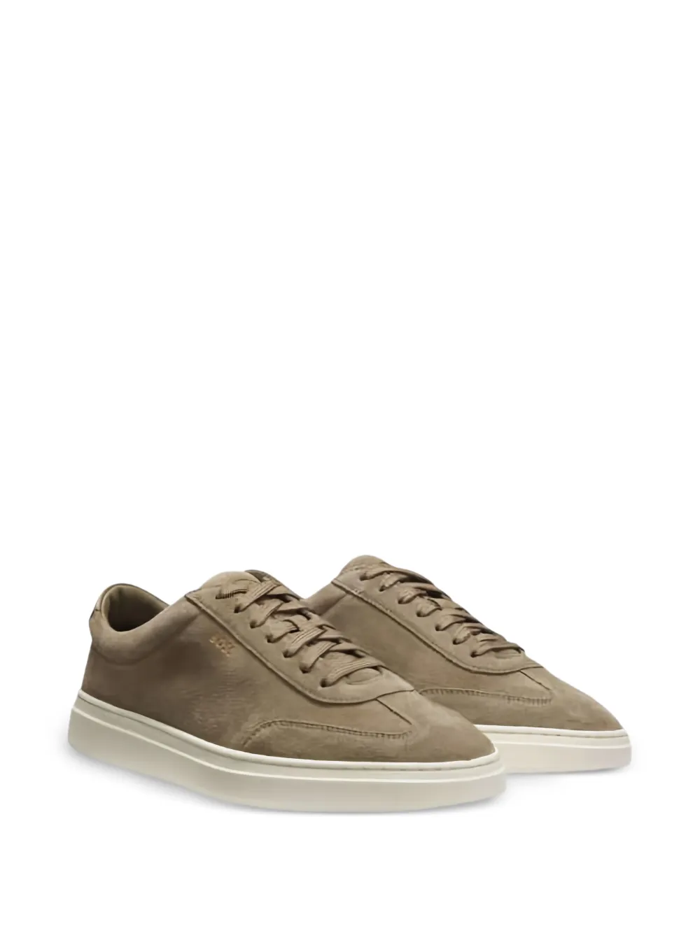 BOSS Kieran Tenn sneakers met ronde neus Bruin