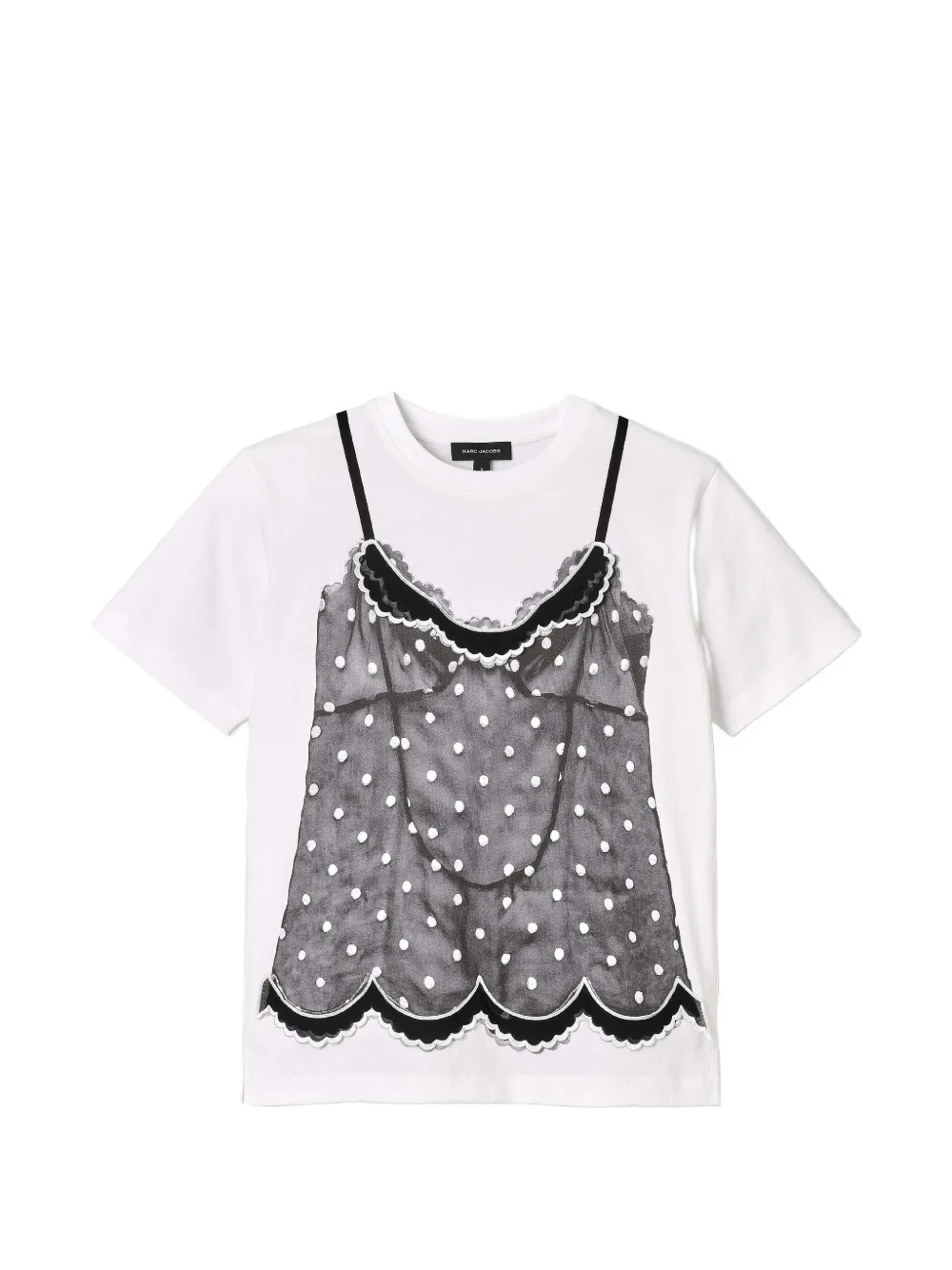 Marc Jacobs trompe L'oeil round-neck T-shirt - Bianco