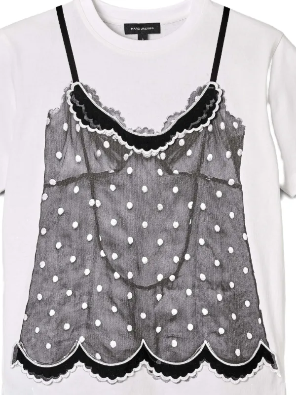 Marc Jacobs Trompe L'Oeil Cami T-shirt | White | FARFETCH