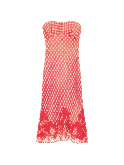 Ermanno Scervino checkered lace dress