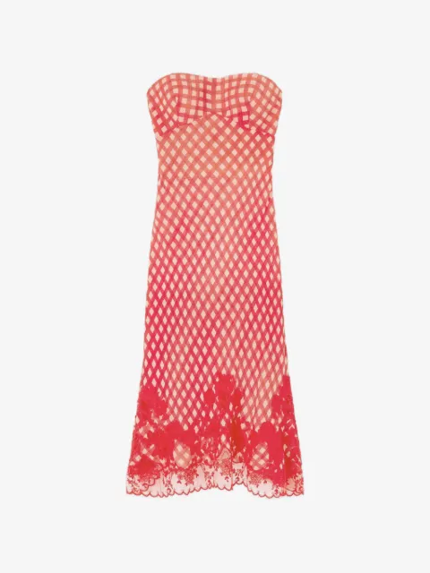 Ermanno Scervino checkered lace dress