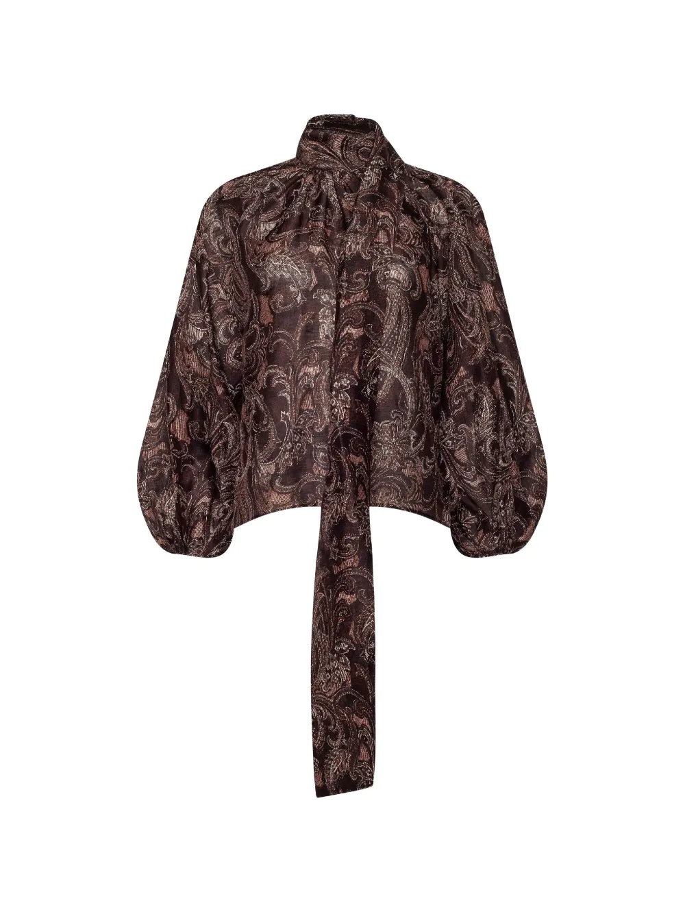 L'agence Rhett Paisley Organza Blouse In Multi