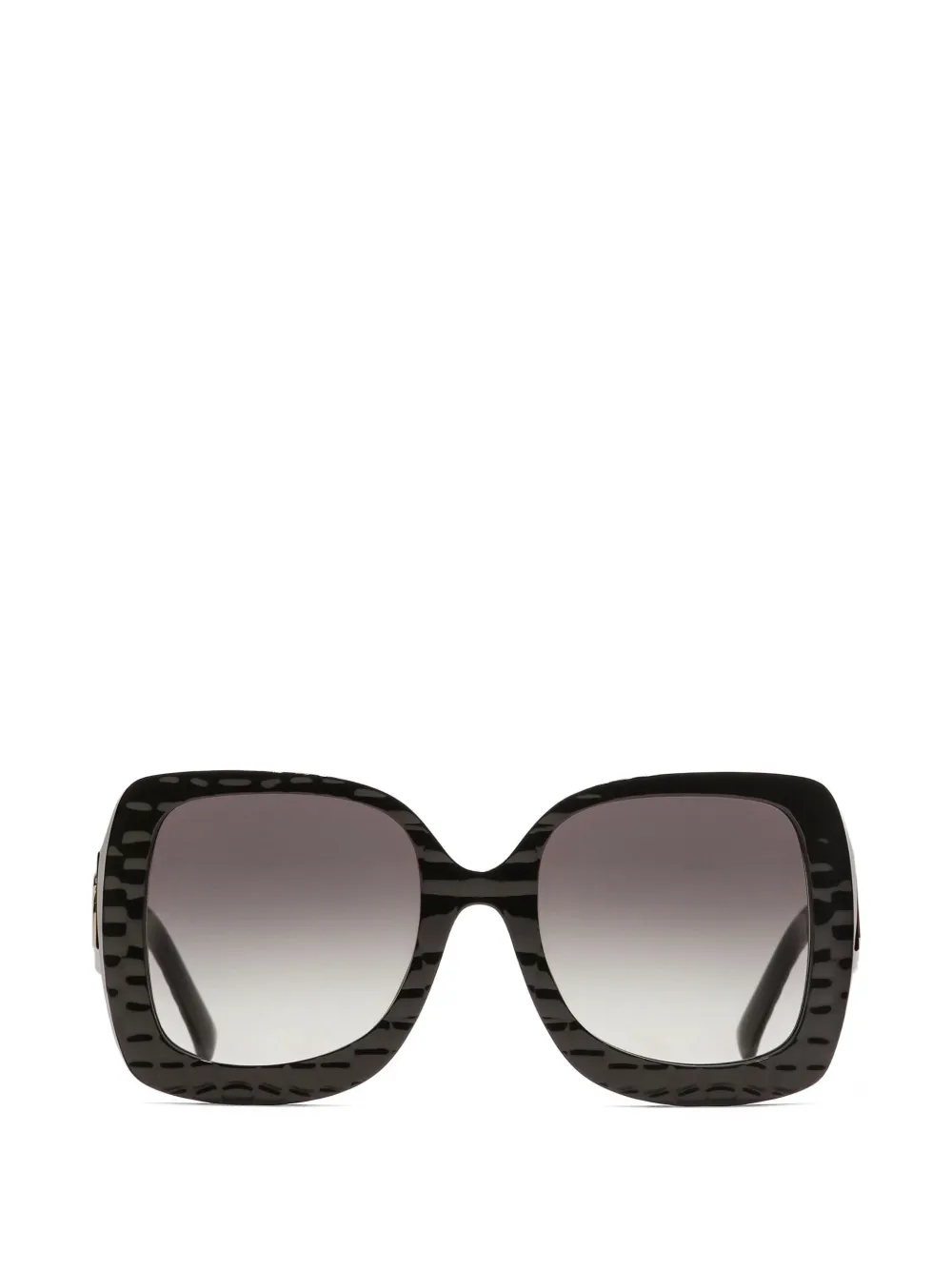 Dolce & Gabbana Eyewear square crossed sunglasses - Nero