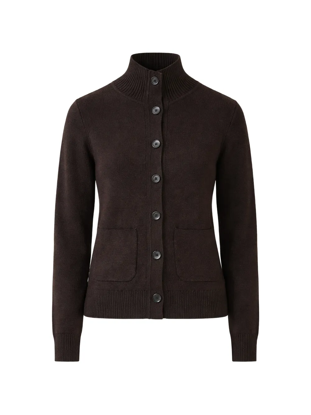 PATRICK ASSARAF button pocket cardigan - Marrone