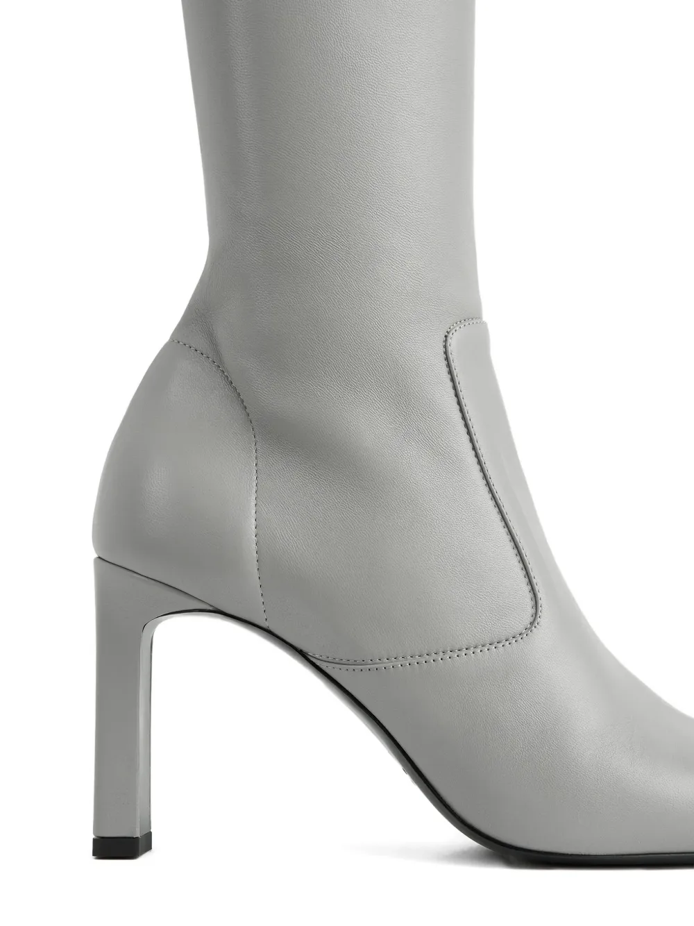 TOTEME square-toe zip-fastening boots Grijs