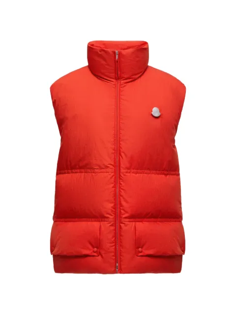 Moncler x Jil Sander logo-detail quilted gilet