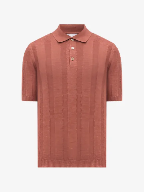 Brunello Cucinelli wide rib knit polo