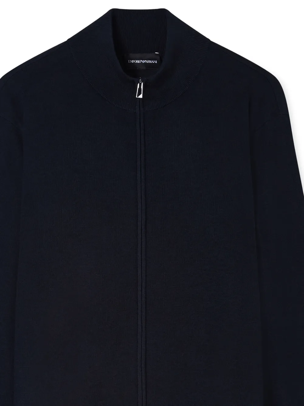 Emporio Armani Vest met lange mouwen en ritssluiting Blauw