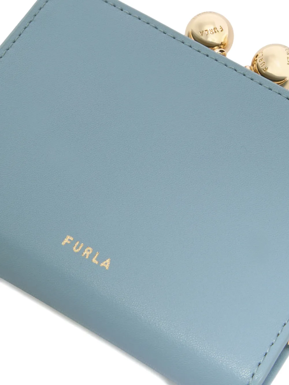 Furla Dots portemonnee met metalen gesp Blauw
