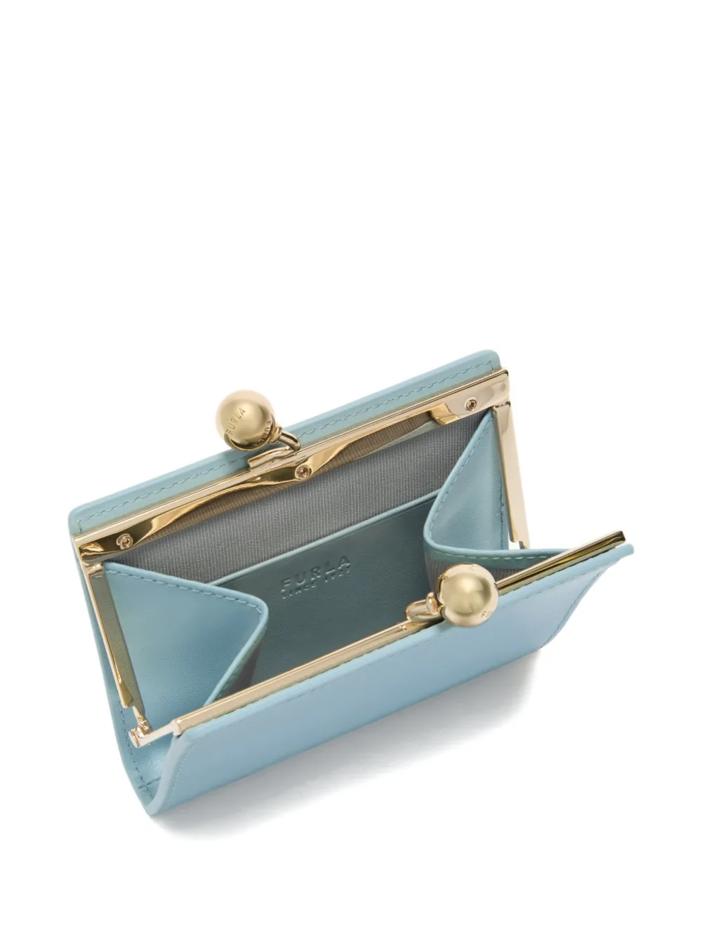Furla Dots portemonnee met metalen gesp Blauw