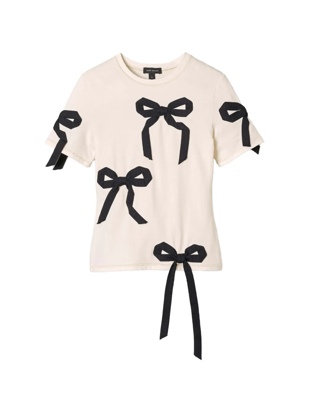 Marc Jacobs bow-print T-shirt - Toni neutri