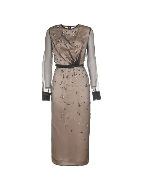 Mantu crystal-embellishment midi dress