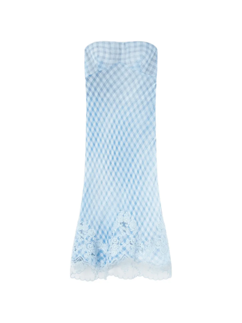 Ermanno Scervino check-pattern midi dress - Blu