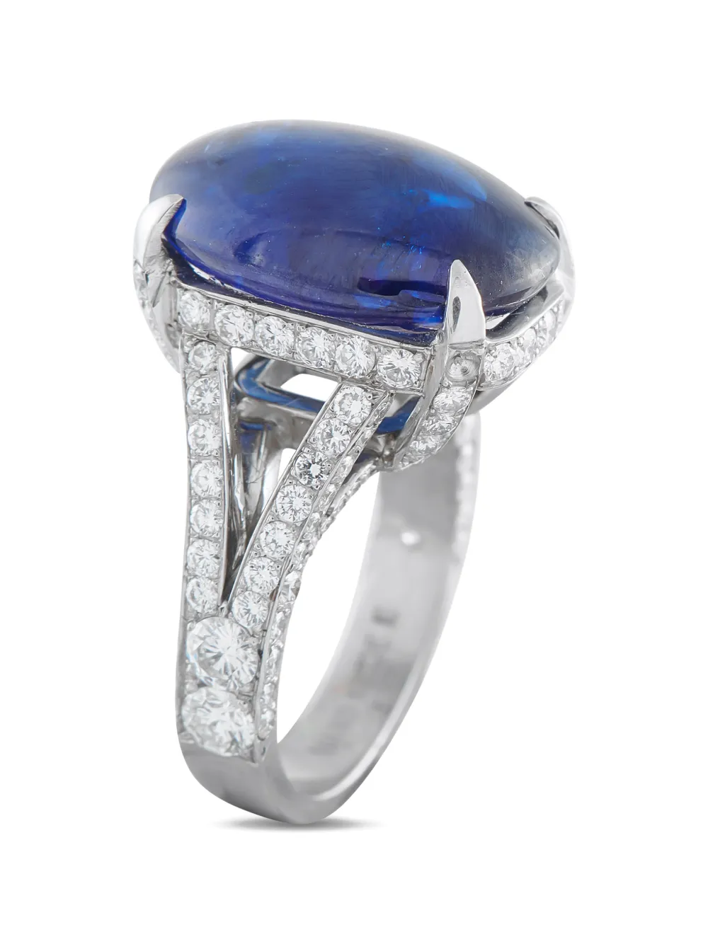 Jacob & Co. diamond and sapphire ring - Argento