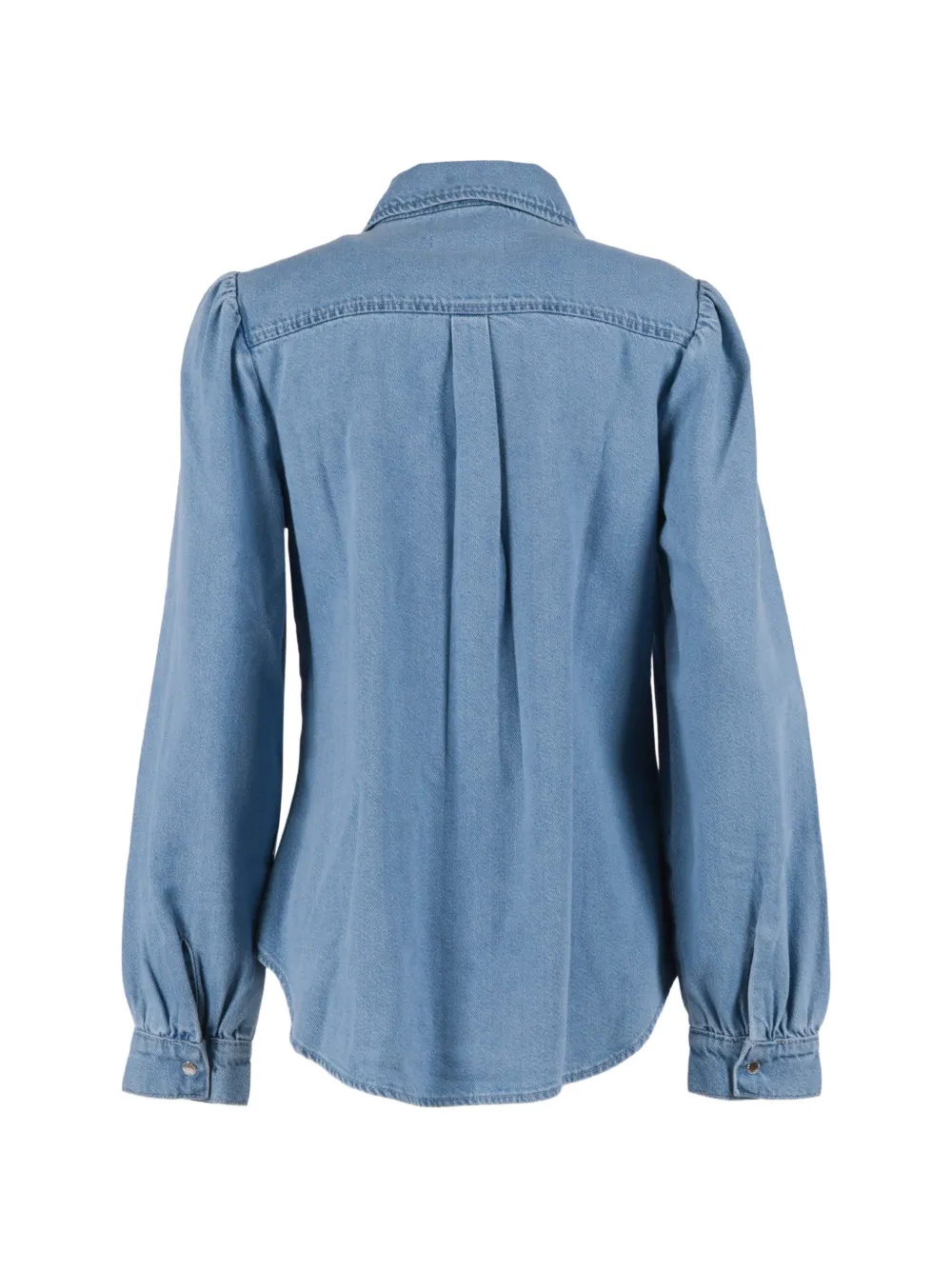  7 For All Mankind Puff-sleeve Button-up Shirt - Blue 