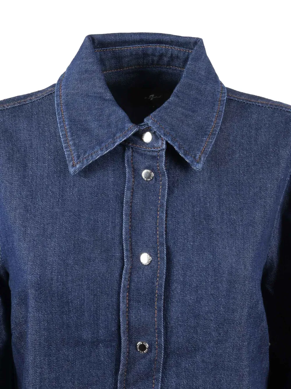 7 For All Mankind Blouse met pofmouwen Blauw