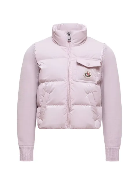 Moncler Enfant Cardigan mit wattiertem Detail