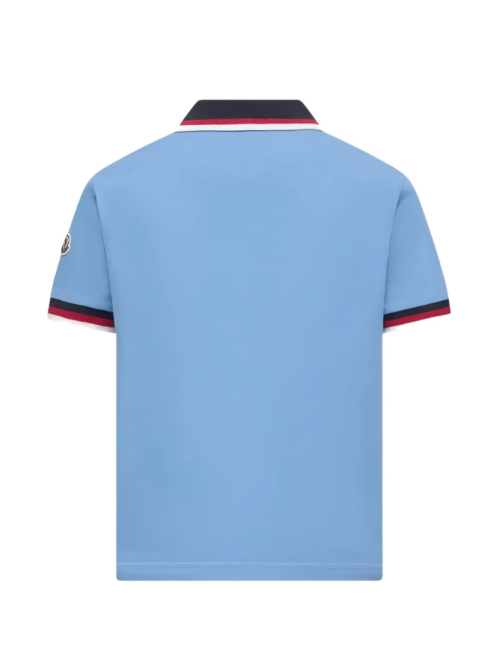 Moncler Enfant Poloshirt met kraag afwerking Blauw