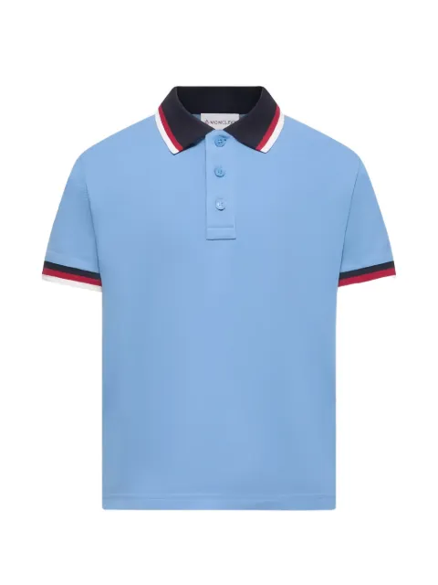 Moncler Enfant collared-trim polo shirt