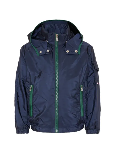 Moncler Enfant hooded zip-up jacket